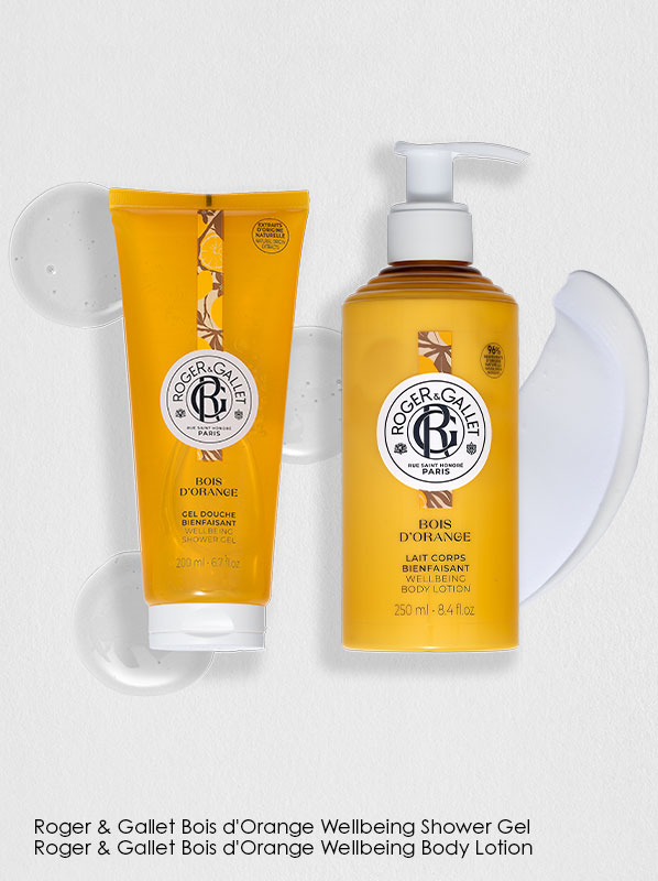 Roger & Gallet Collection Fragrance Layering with Bois d'Orange