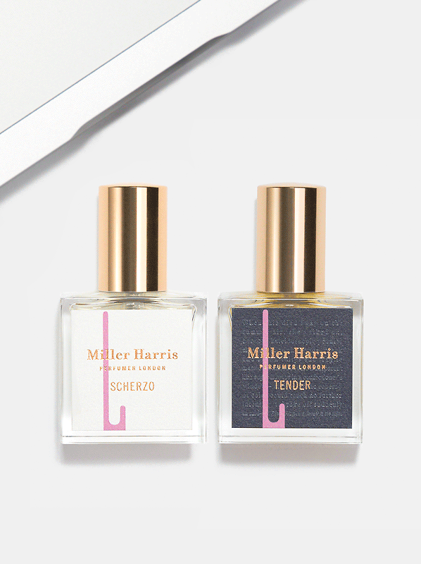 Best Travel Size Perfumes: Miller Harris Scherzo and Tender Eau de Parfum Spray Duo Set