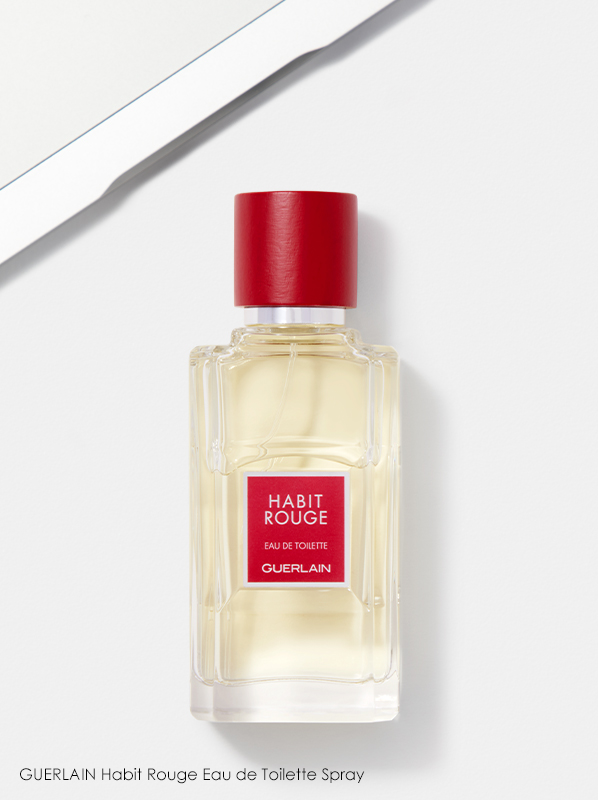 Image of Guerlain Habit Rouge Eau de Toilette fragrance bottle 