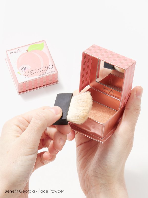 Image of Benefit Georgia - Face Powder held in hands