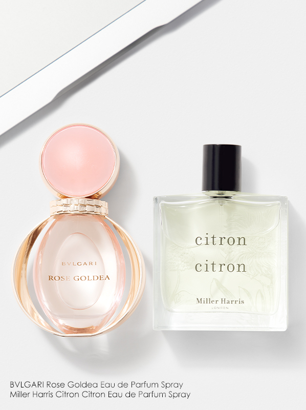 Image of Bvlgari Rose Goldea Eau de Parfum Spray and Miller Harris Citron Citron Eau de Parfum