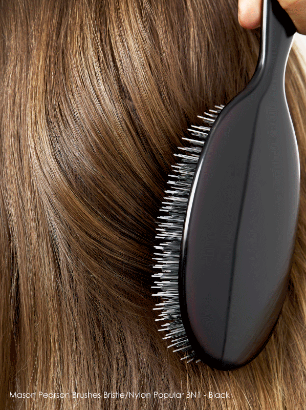 The 3 Healthy Hair Tips You Wish You'd Known Sooner: Image of hair and Mason Pearson Brushes Bristle / Nylon Popular BN1