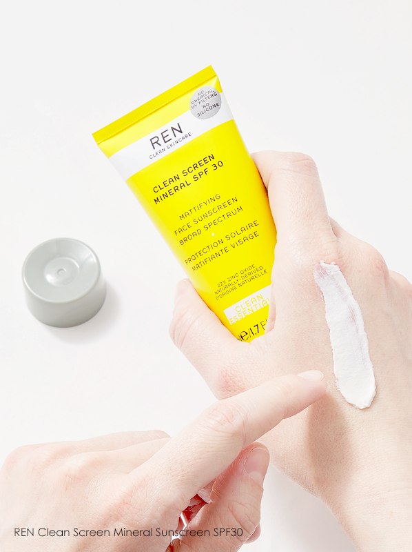 clean spf: Hand image of REN Clean Screen Mineral Sunscreen SPF30