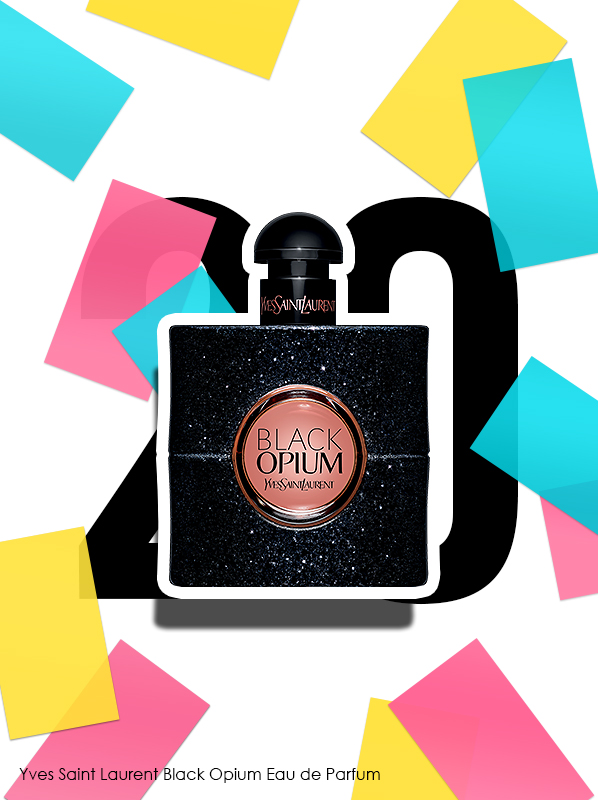 Yves Saint Laurent Black Opium Eau de Parfum Spray for Escentual’s 20th birthday bestsellers