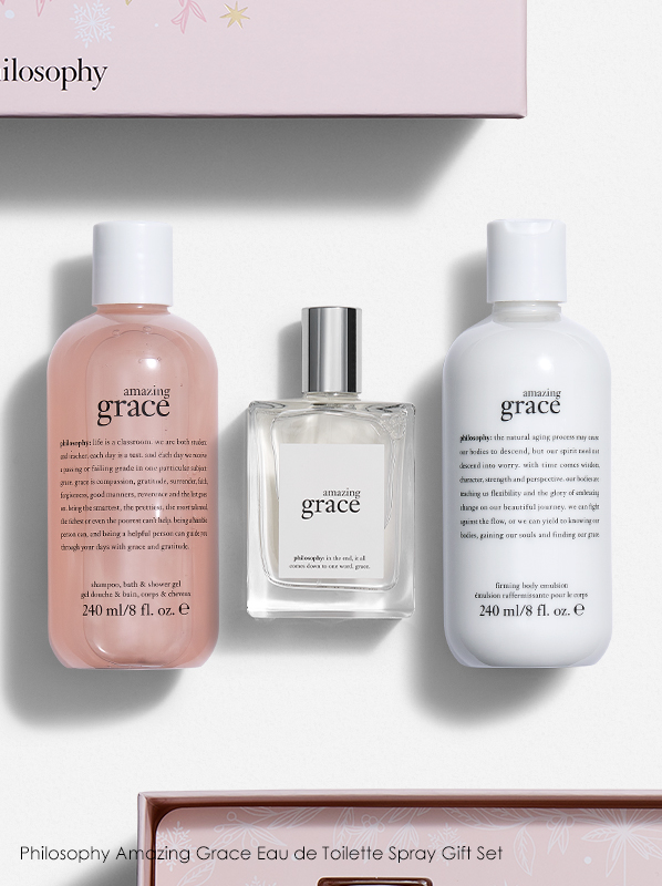Philosophy products in a gift guide: Philosophy Amazing Grace Eau de Toilette Spray 60ml Gift Set