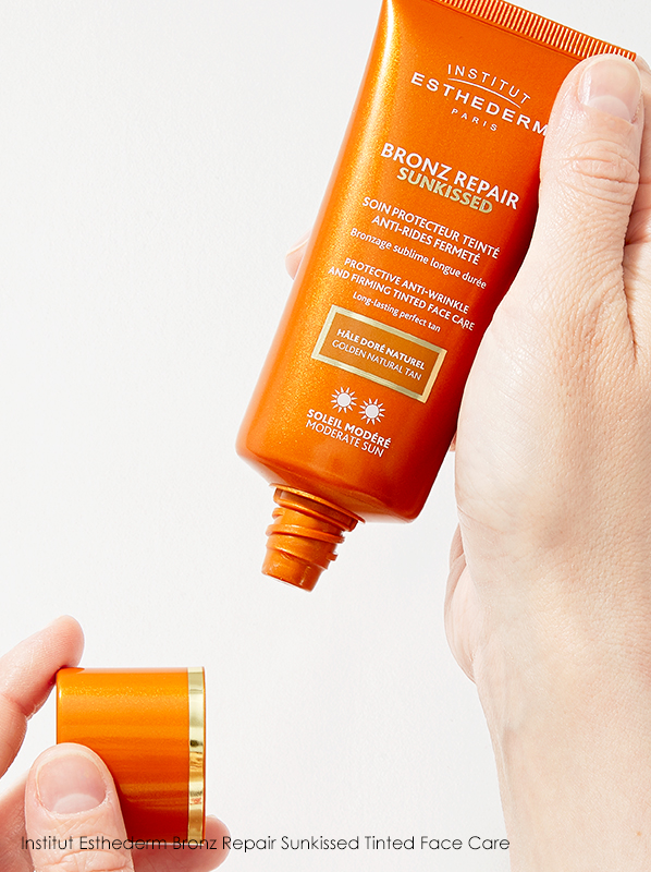 Institut Esthederm Bronz Repair Sunkissed Tinted Face Care included in an edit on common SPF problems