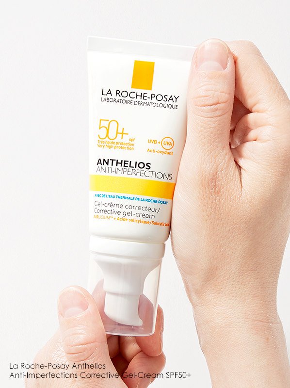 La Roche-Posay Anthelios Anti-Imperfections Corrective Gel-Cream SPF 50+ in an edit on common SPF problems