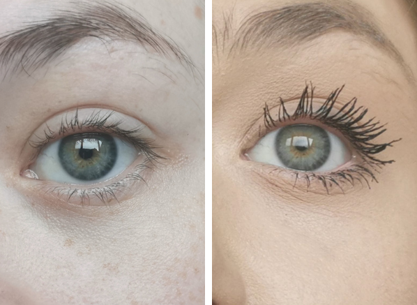 Benefit They're Real Magnet Powerful Lifting & Lengthening Mascara Before & After