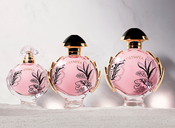 Review of Paco Rabanne Olympea Blossom Eau de Parfum bottle sizes