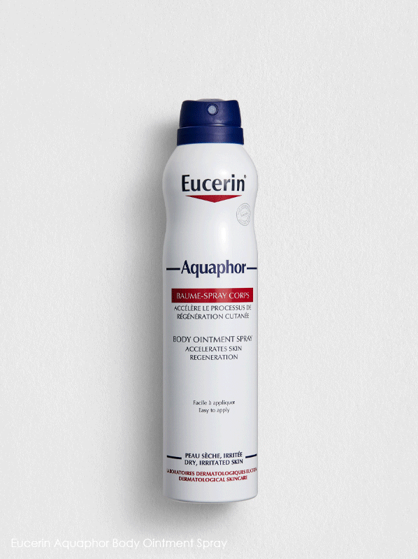 Skincare classics reinvented: Eucerin Aquaphor Body Ointment Spray
