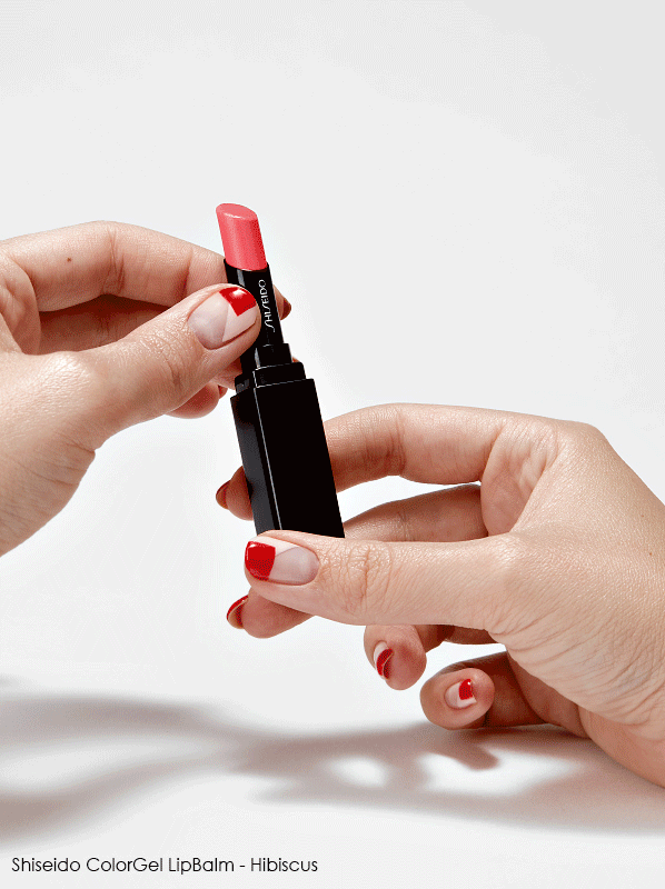Bold Lip Balms: Shiseido ColorGel LipBalm - Hibiscus 