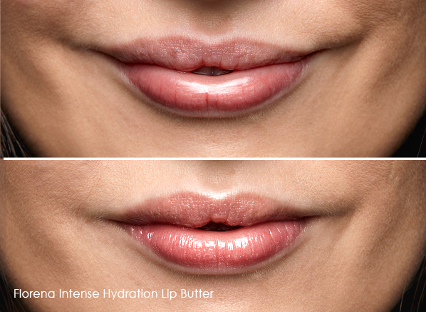 Florena Intense Hydration Lip Butter Before and After