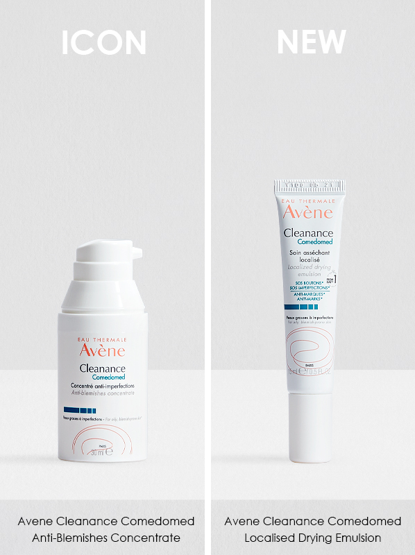 French Pharmacy Icons Vs New: Avene Cleanance Comedomed Anti-Blemishes Concentrate Versus Avene Cleanance Comedomed Localised Drying Emulsion