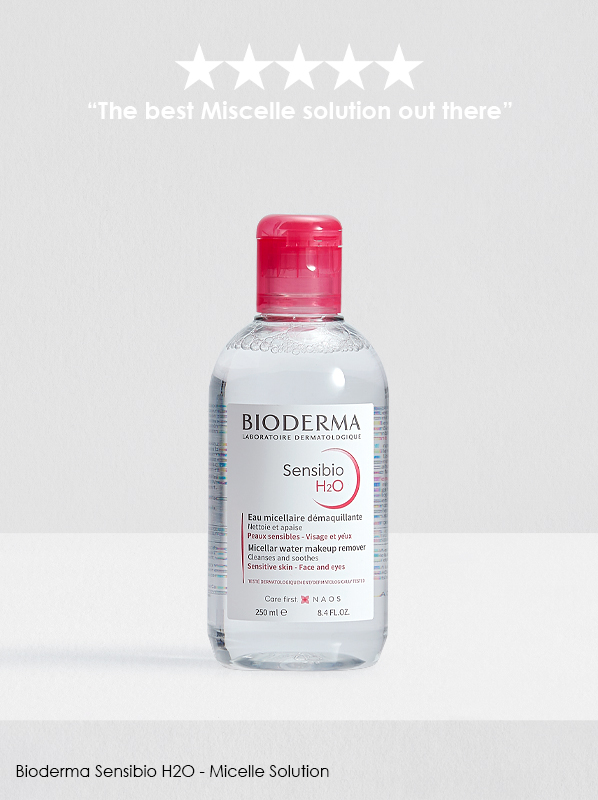 Highest reviewed French Pharmacy products - Bioderma Sensibio H2O - Micelle Solution 