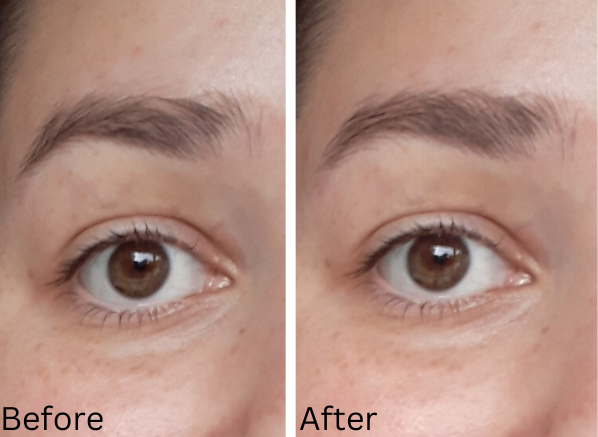 Clarins Lash & Brow Double Fix Mascara before and after photo