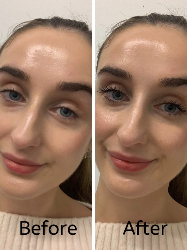 Estee Lauder Double Wear Mascara Before and After