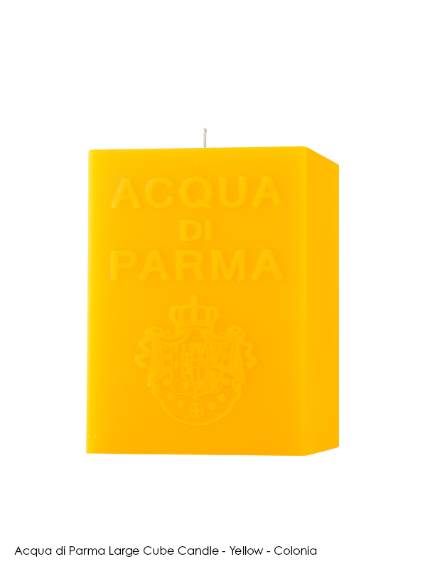 Best Acqua di Parma candle: Acqua di Parma Large Cube Candle - Yellow - Colonia