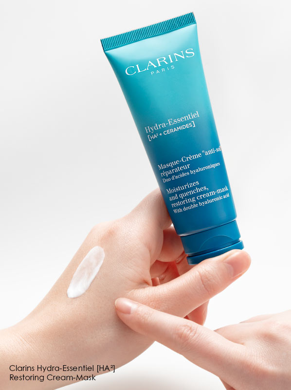 Clarins Hydra-Essentiel [HA²] Restoring Cream-Mask texture swatch