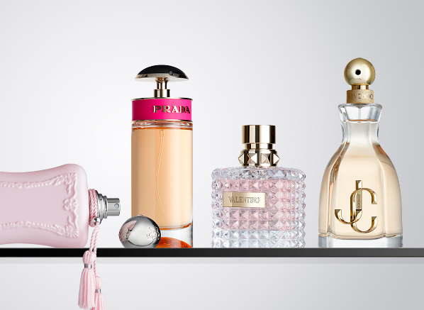 4 Timeless Floral Scents To Covet; Jimmy Choo I Want You, Prada Candy, Valentino Dona, Parfums de Marly Delina