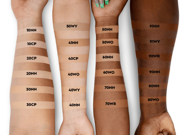 swatches of urban decay quickie concealer