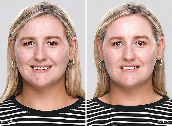 Before and after clarins cryo mask after 10 minutes 