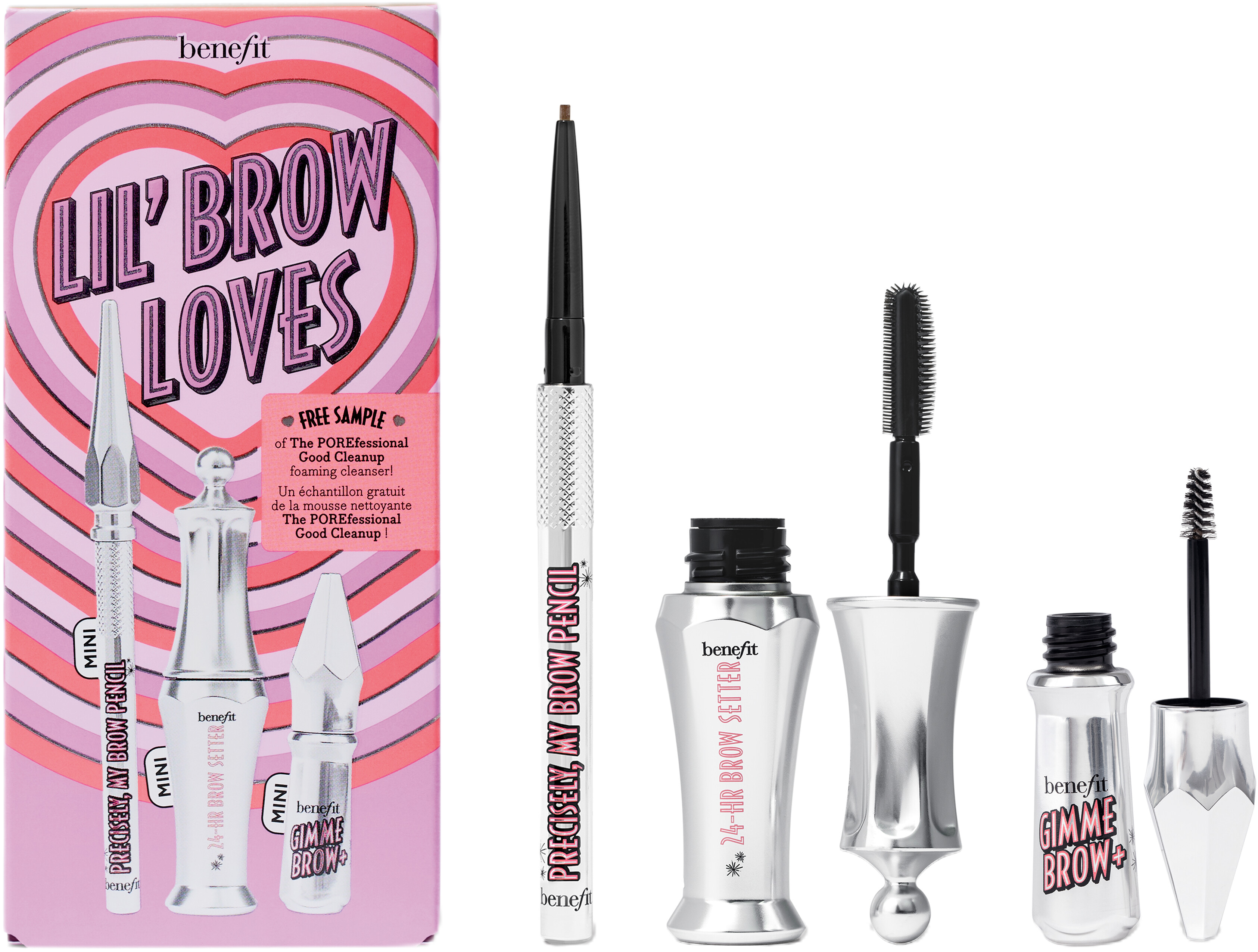 Benefit Lil' Brow Loves Mini Brow Gift Set 3.5 - Neutral Medium Brown