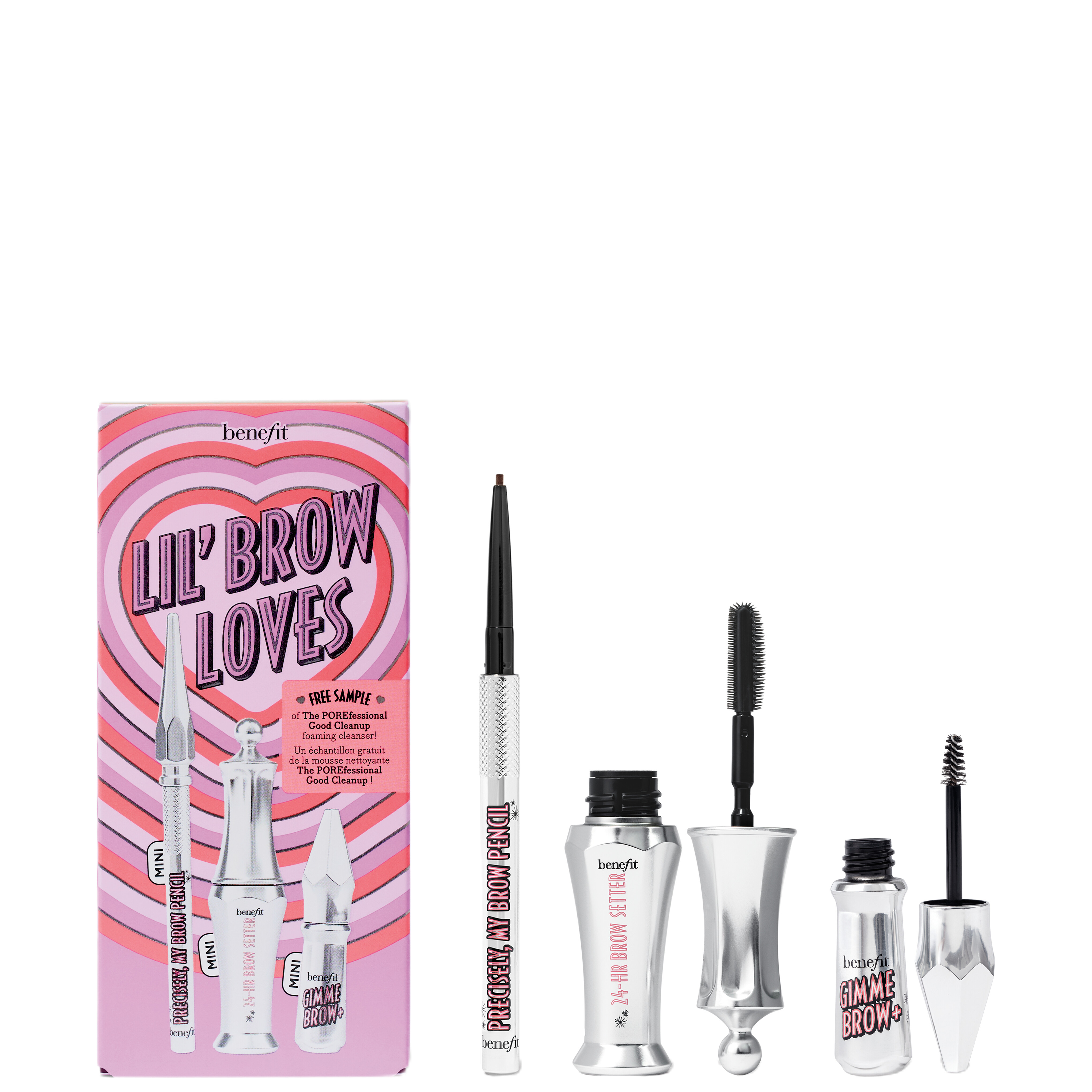 Benefit Lil' Brow Loves Mini Brow Gift Set 5 - Black-Brown