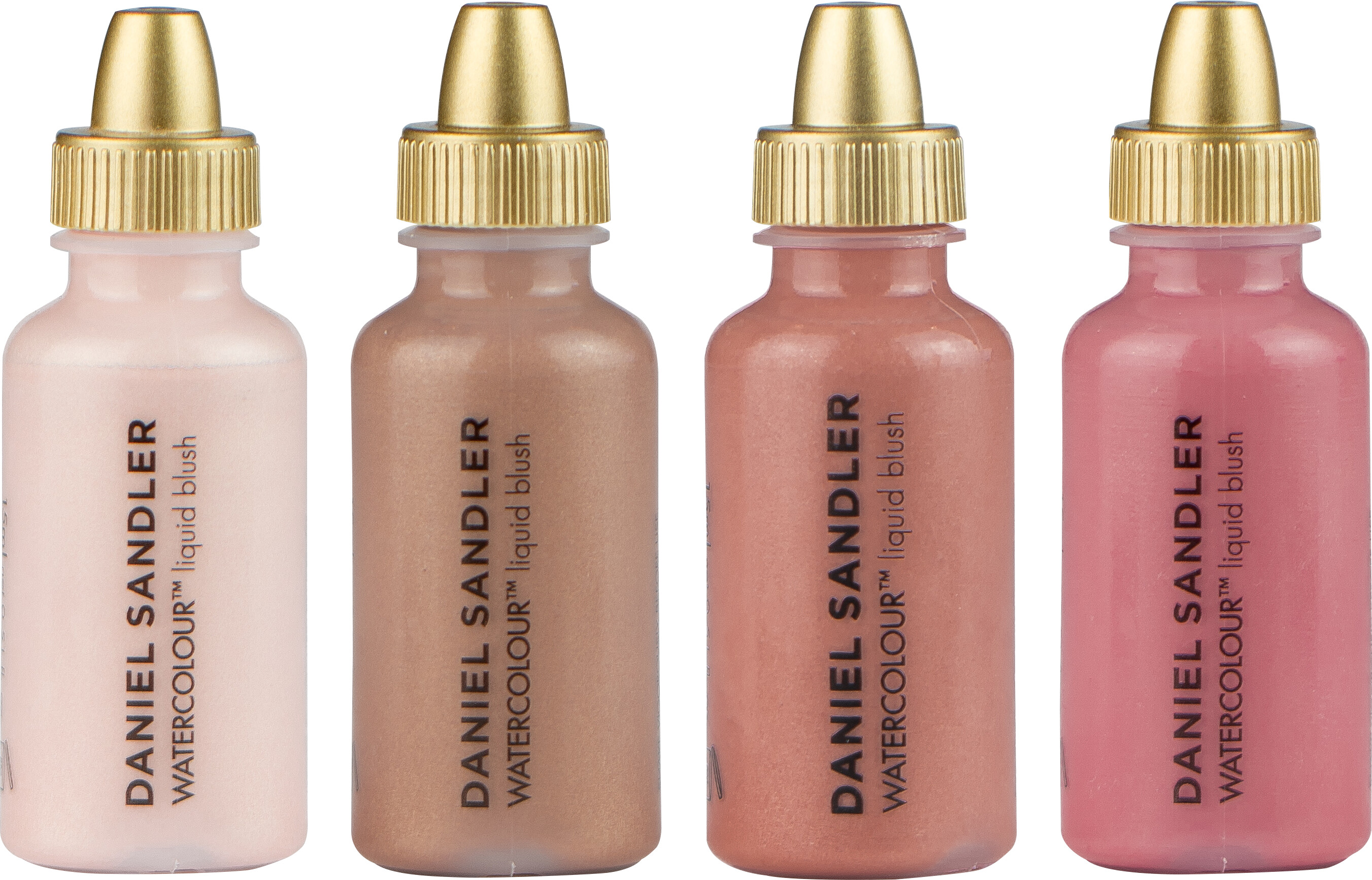 Daniel Sandler Watercolour Liquid Blush - Customisable Colour Set for Cheeks 4 x 15ml