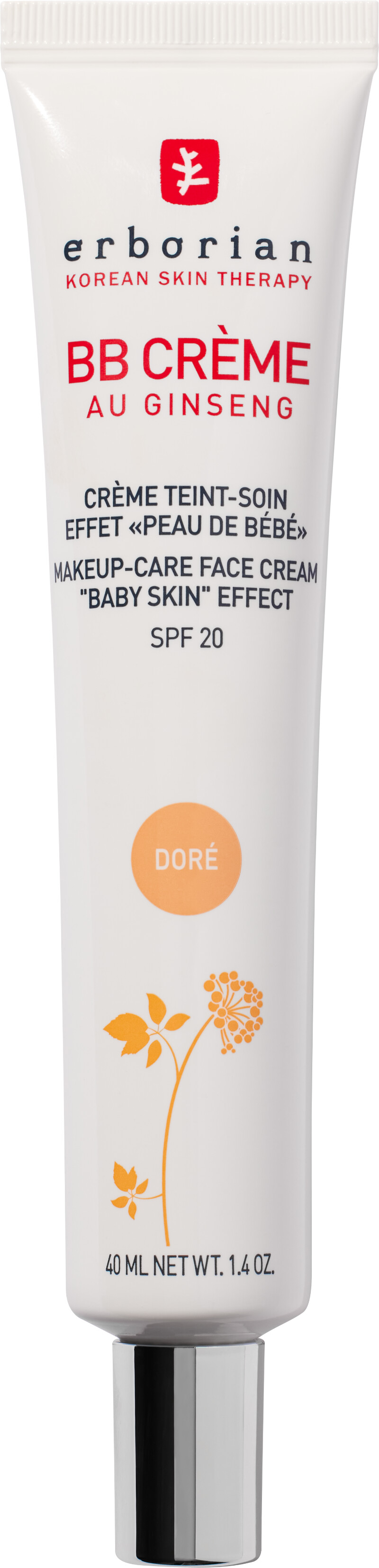 Erborian Bb Creme 'Baby Skin' Effect Make-Up-Care Face Cream 5-In-1 SPF20 40ml Dore