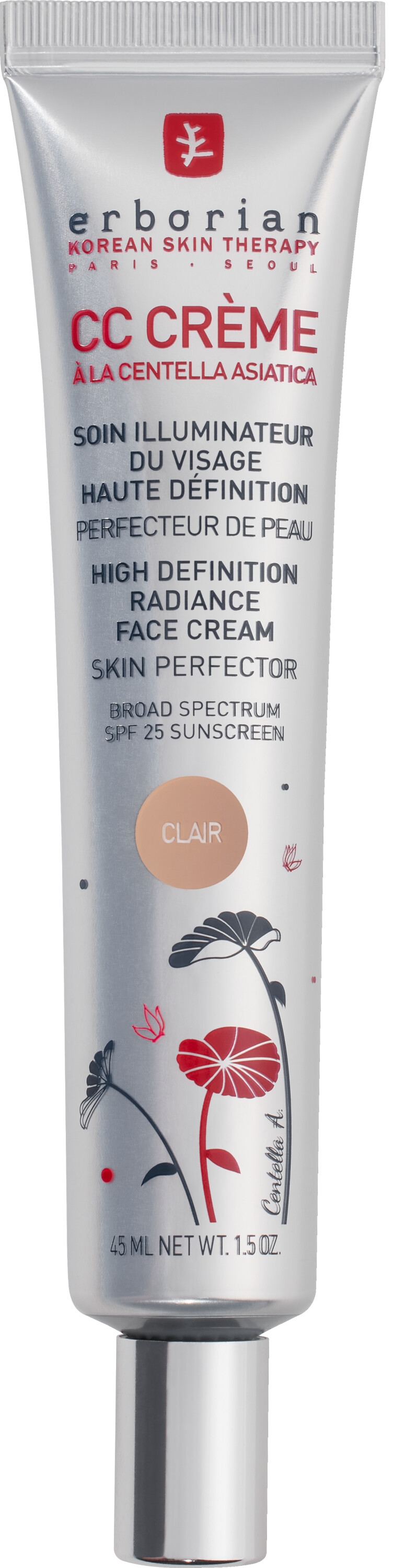 Erborian CC Creme High Definition Radiance Face Cream SPF25 45ml Clair