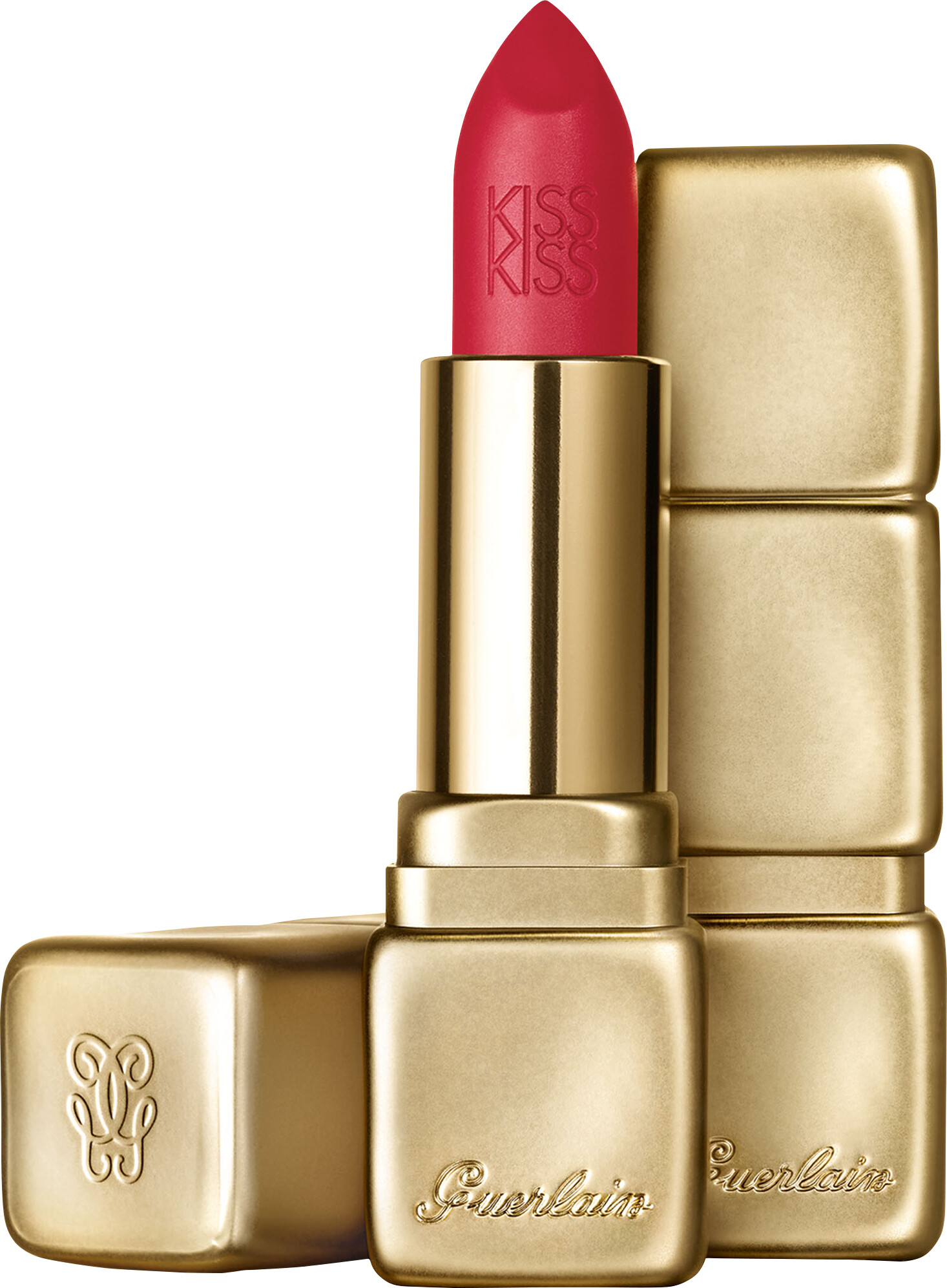 GUERLAIN KISSKISS Hydrating & Plumping Velvet Matte Lip Colour 3.5g M376 - Daring Pink