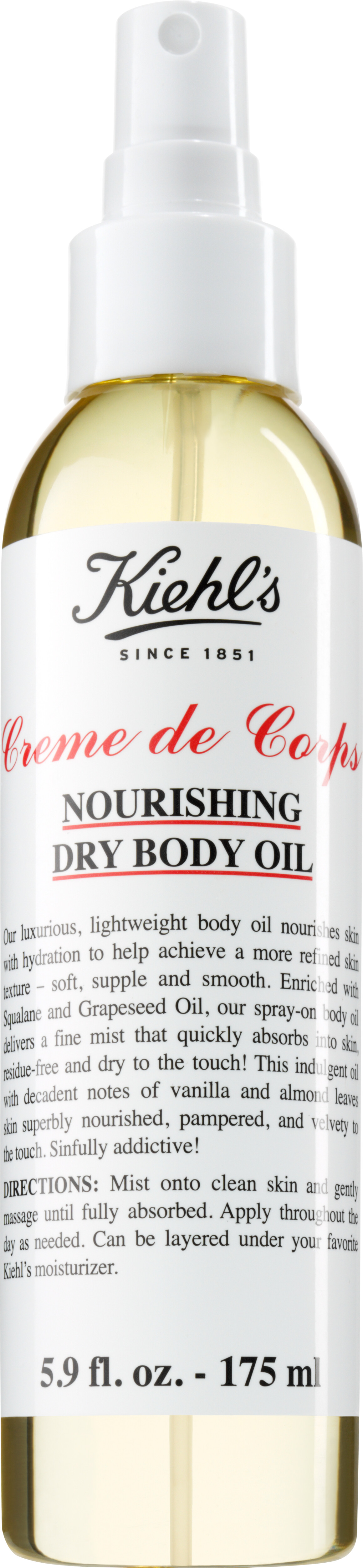 Kiehl's Creme de Corps Nourishing Dry Body Oil 175ml