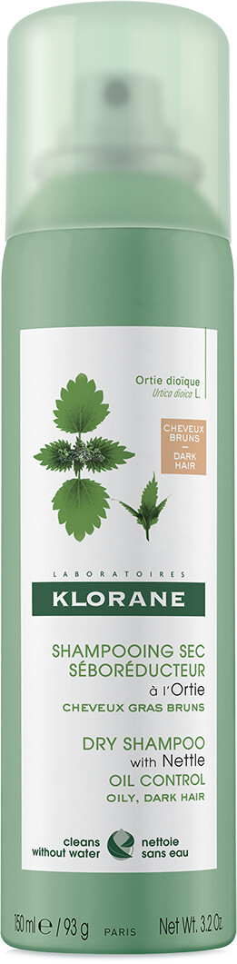Klorane Dry Shampoo with Nettle for Oily, Dark Hair 150ml