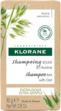 Klorane Oat Shampoo Bar for All Hair Types 80g