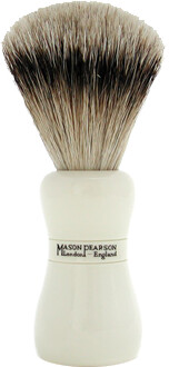 Mason Pearson Brushes Super Badger Shaving Brush SS Ivory