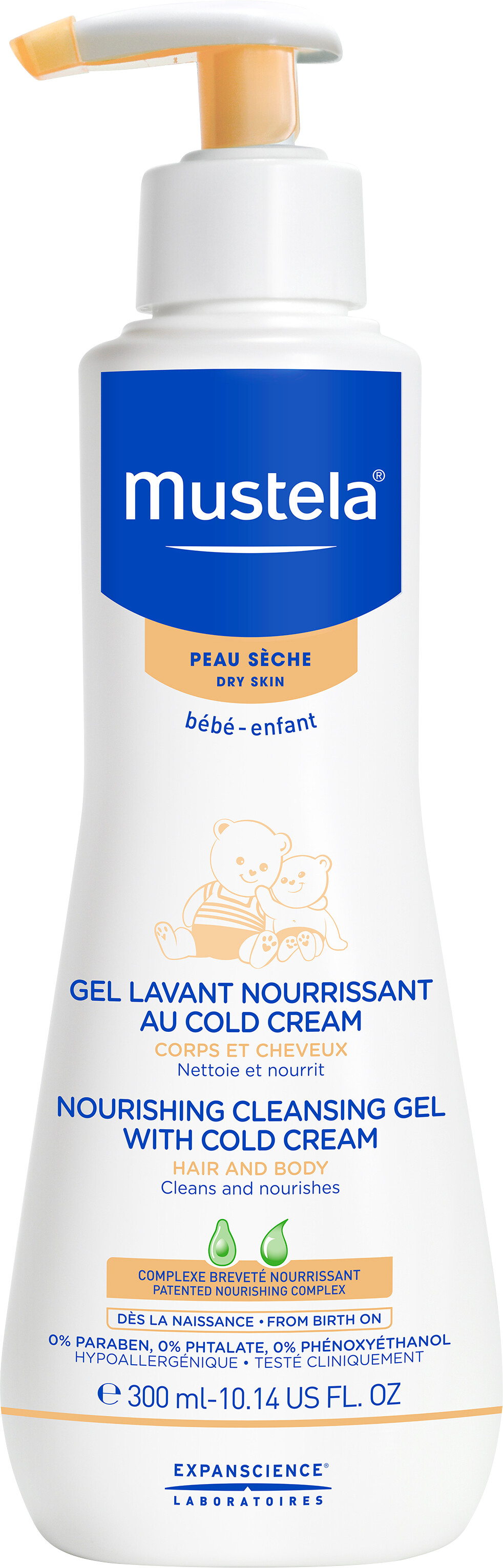 Mustela Nourishing Cleansing Gel with Cold Cream for Dry Skin 300ml