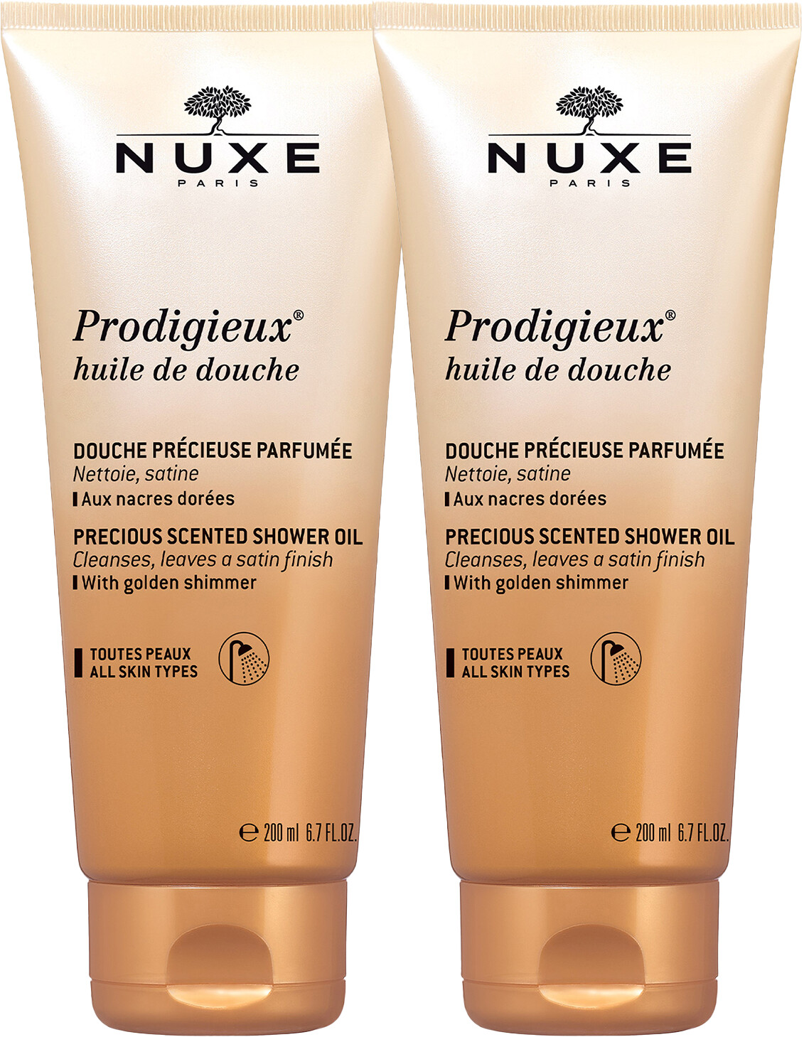 Nuxe Prodigieux Precious Scented Shower Oil Duo 2 x 200ml