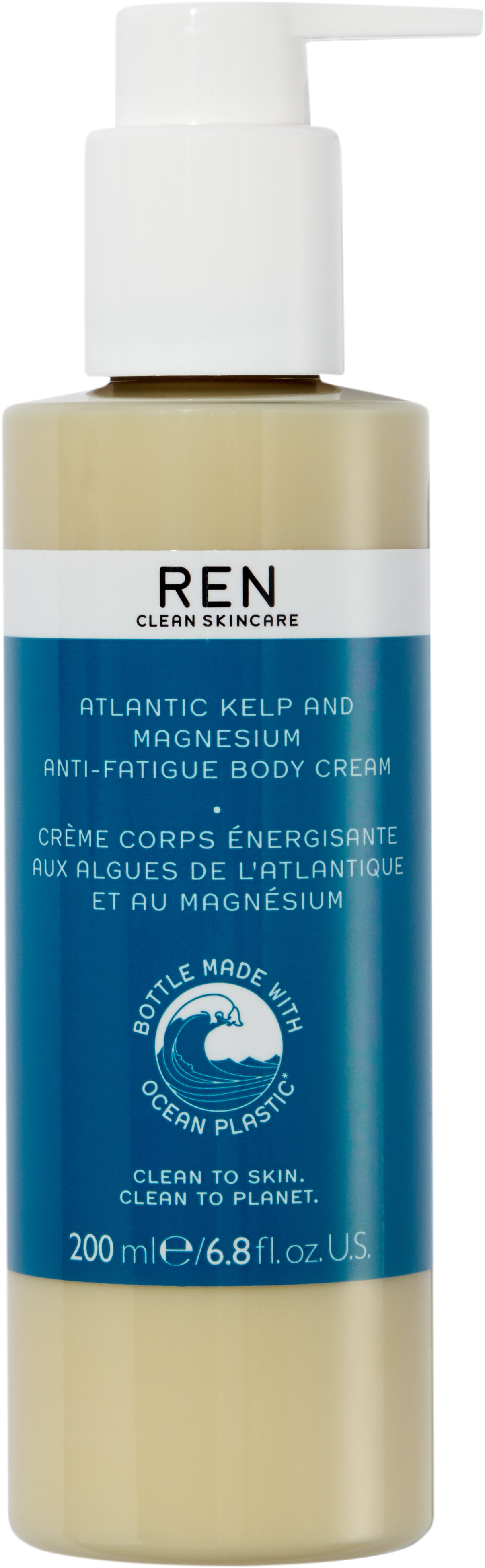 REN Atlantic Kelp and Magnesium Anti-Fatigue Body Cream 200ml