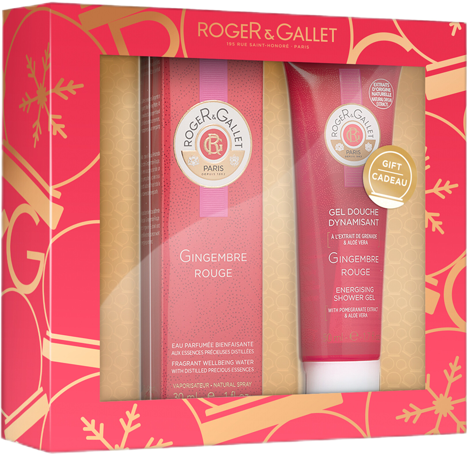 Roger & Gallet Gingembre Rouge Eau de Toilette Gift Set 30ml