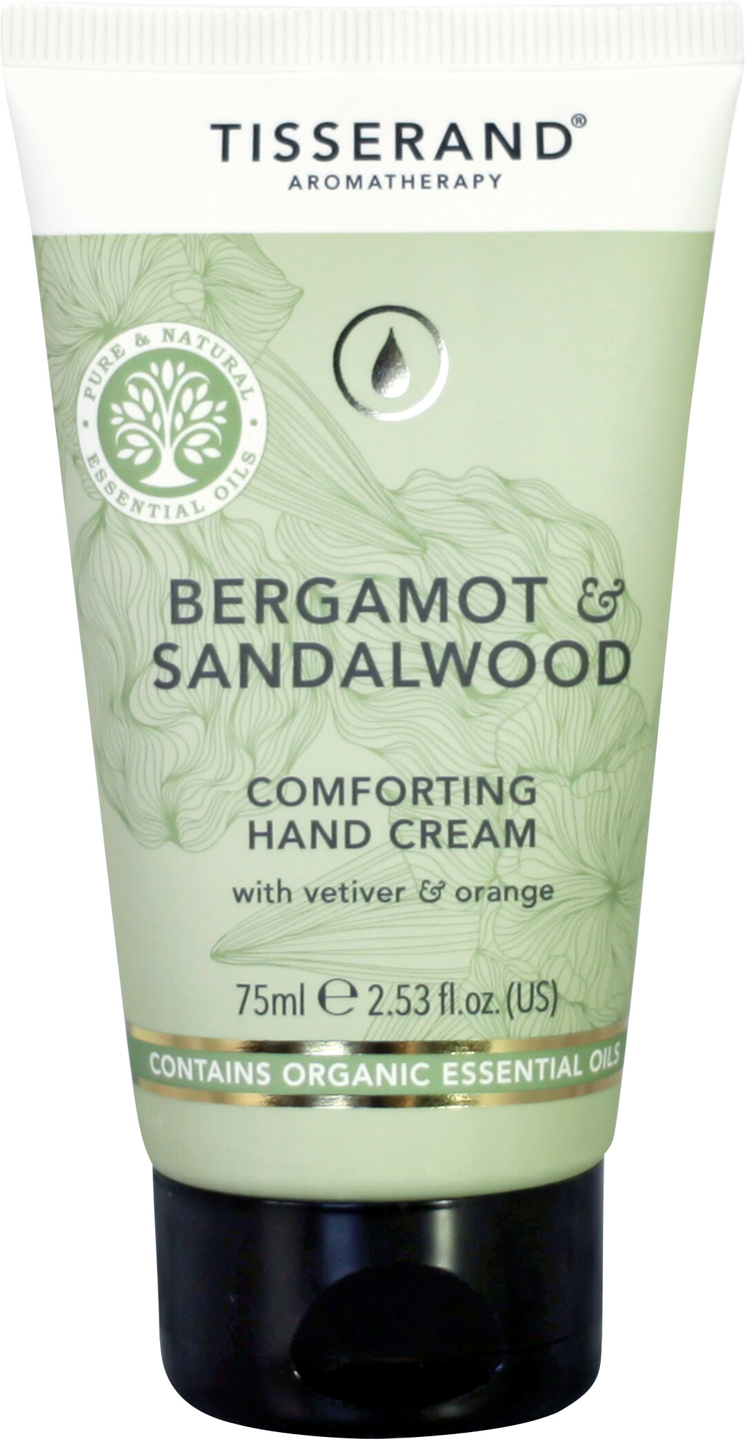 Tisserand Aromatherapy Bergamot & Sandalwood Comforting Hand Cream 75ml