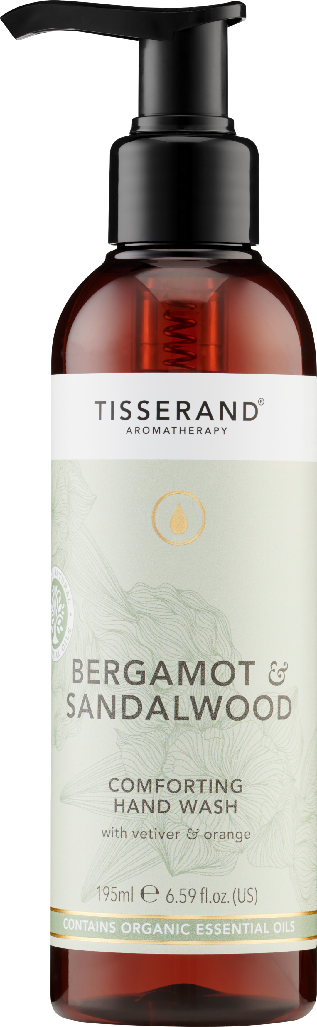 Tisserand Aromatherapy Bergamot & Sandalwood Comforting Hand Wash 195ml