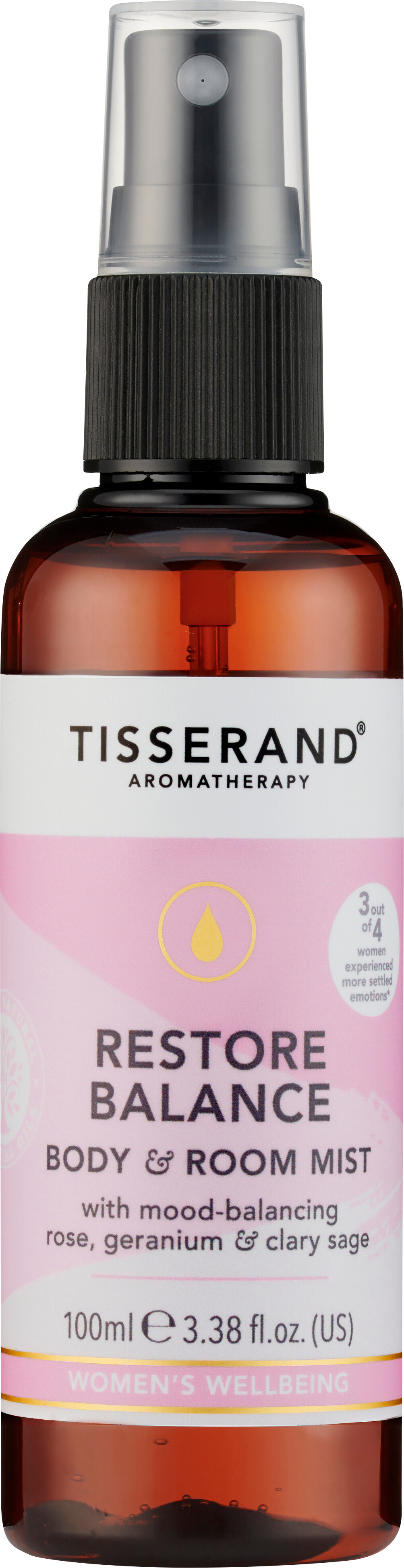 Tisserand Aromatherapy Restore Balance Body & Room Mist 100ml