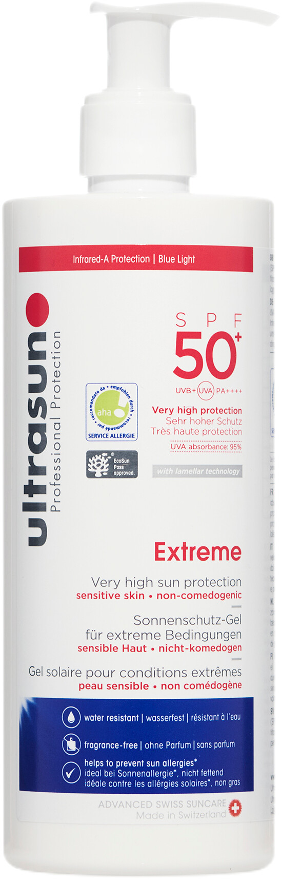 Ultrasun Extreme Very High Sun Protection for Sensitive Skin SPF50+ 400ml